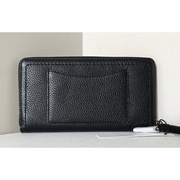 New Marc Jacobs The Groove Zip Around Continental Wallet Leather Black - Picture 4 of 4